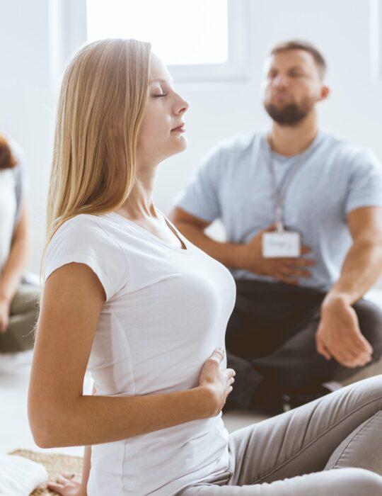 Praciticing the breathing